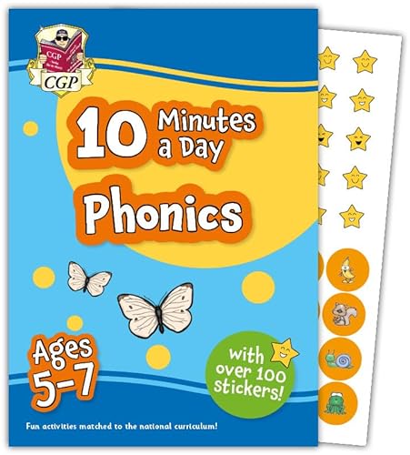 New 10 Minutes a Day Phonics for Ages 5-7 (with reward stickers) (CGP KS1 Activity Books and Cards)